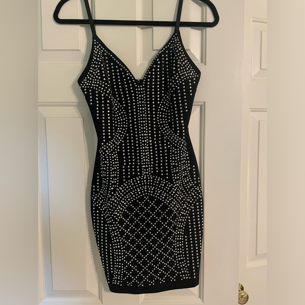 Windsor Black Sequined short dress